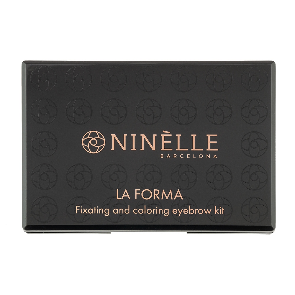 Набір Ninelle Barcelona La Forma для фіксації та фарбування брів тон 652 сіро-коричневий 5.2 г (27791) - фото 1