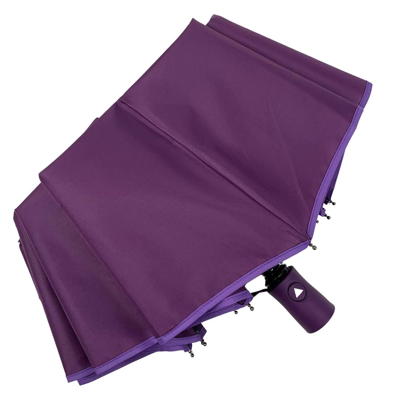 Жіноча складана парасолька напівавтомат Bellissima 98 см фіолетова - фото 5