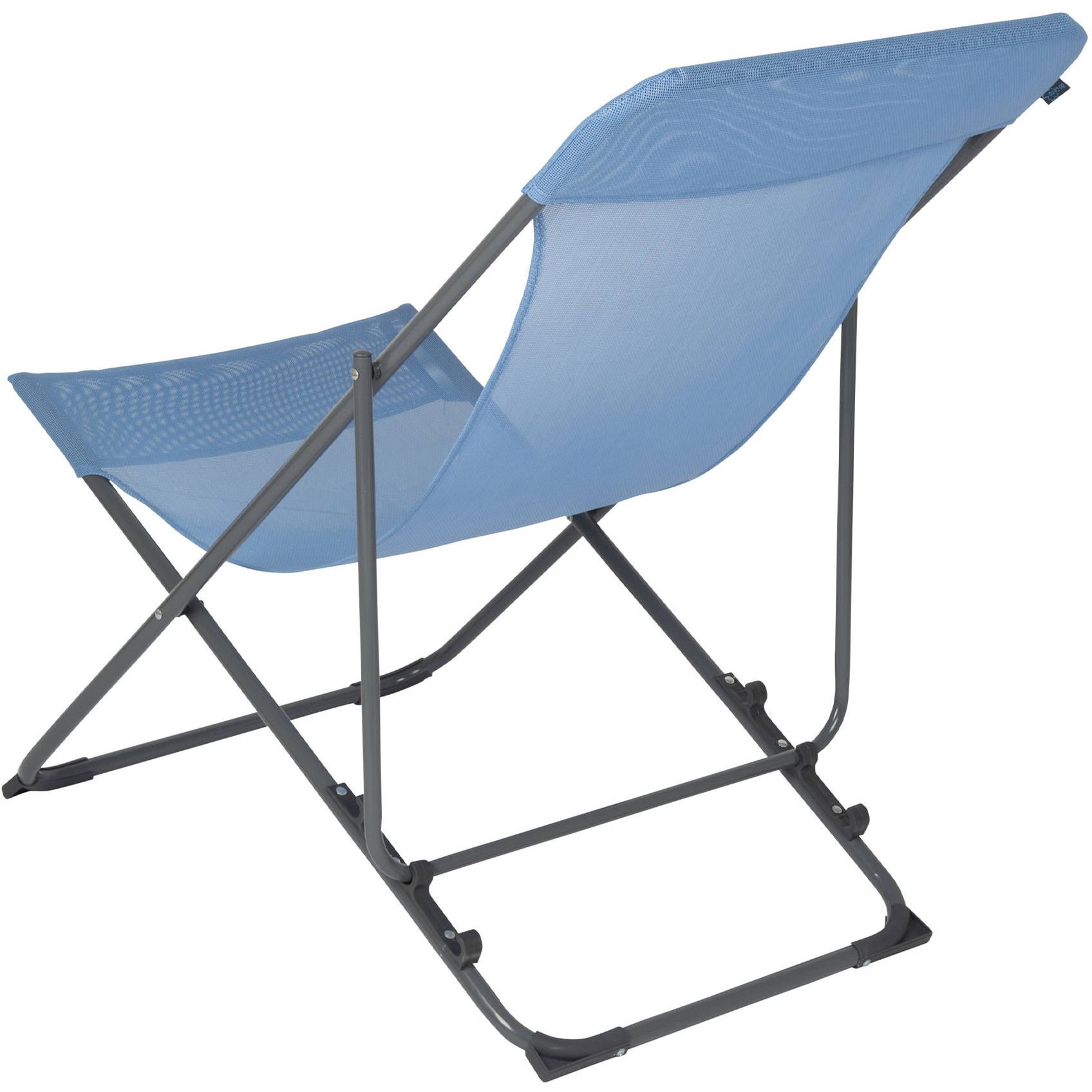 Крісло розкладне Bo-Camp Flat блакитне (1204684) - фото 2