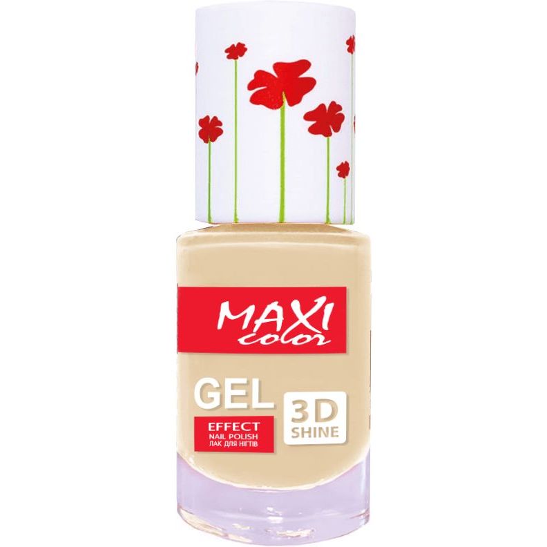 Лак для нігтів Maxi Color Gel Effect Hot Summer відтінок 2, 10 мл - фото 1
