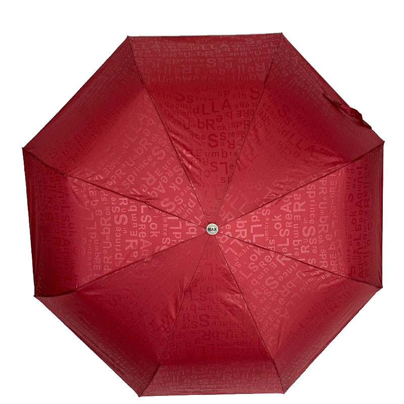 Жіноча складана парасолька напівавтомат Max 97 см бордова - фото 2