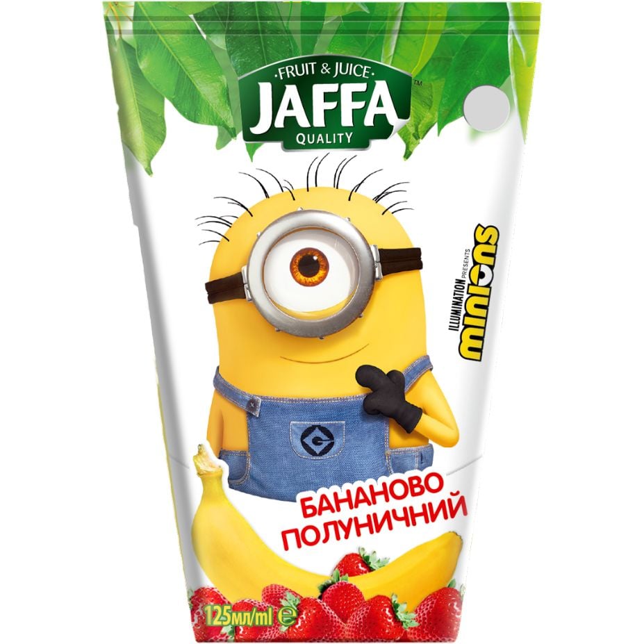 Нектар Jaffa Minions Бананово-клубничный 125 мл - фото 1