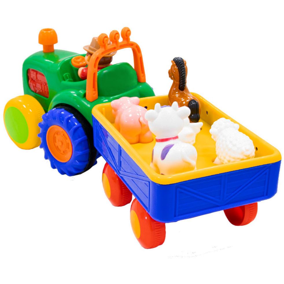 Игровой набор Kiddi Smart Трактор с трейлером (063180) - фото 2