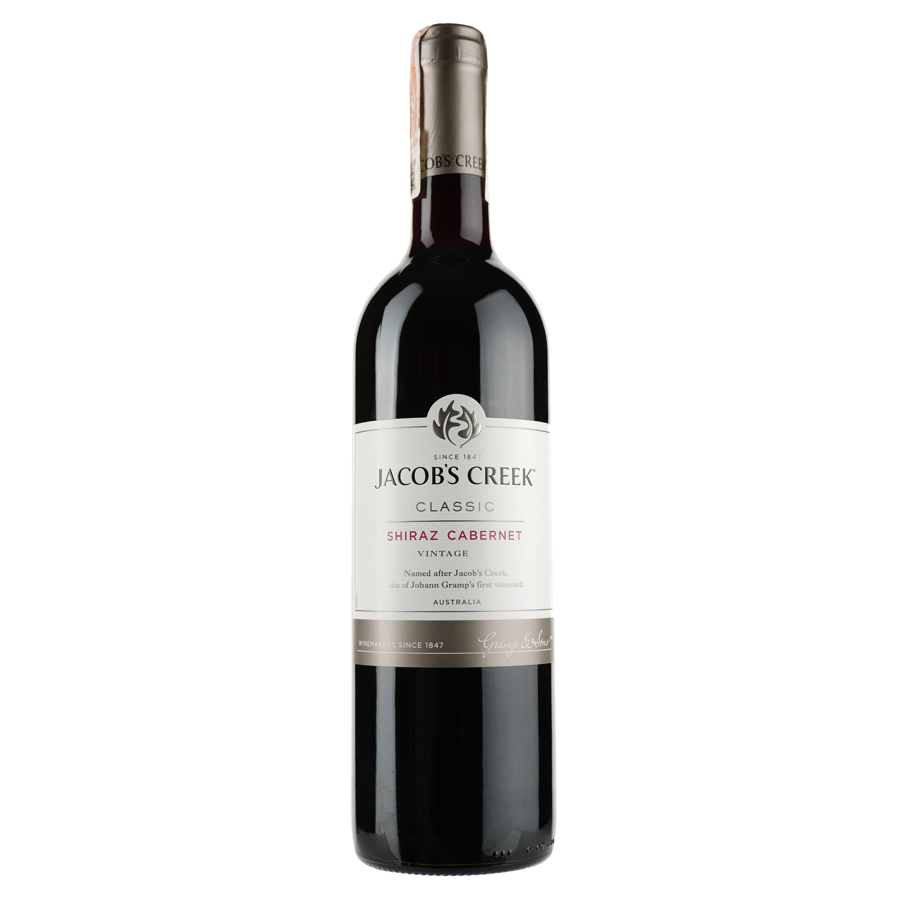 Вино Jacob's Creek Classic Shiraz Cabernet, червоне, сухе, 14%, 0,75 л (2124) - фото 1
