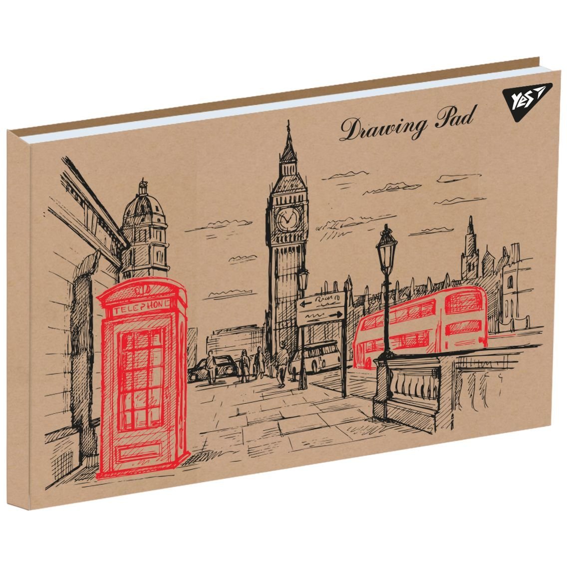 Альбом для малювання Yes London, А4, 30 аркушів (130546) - фото 1