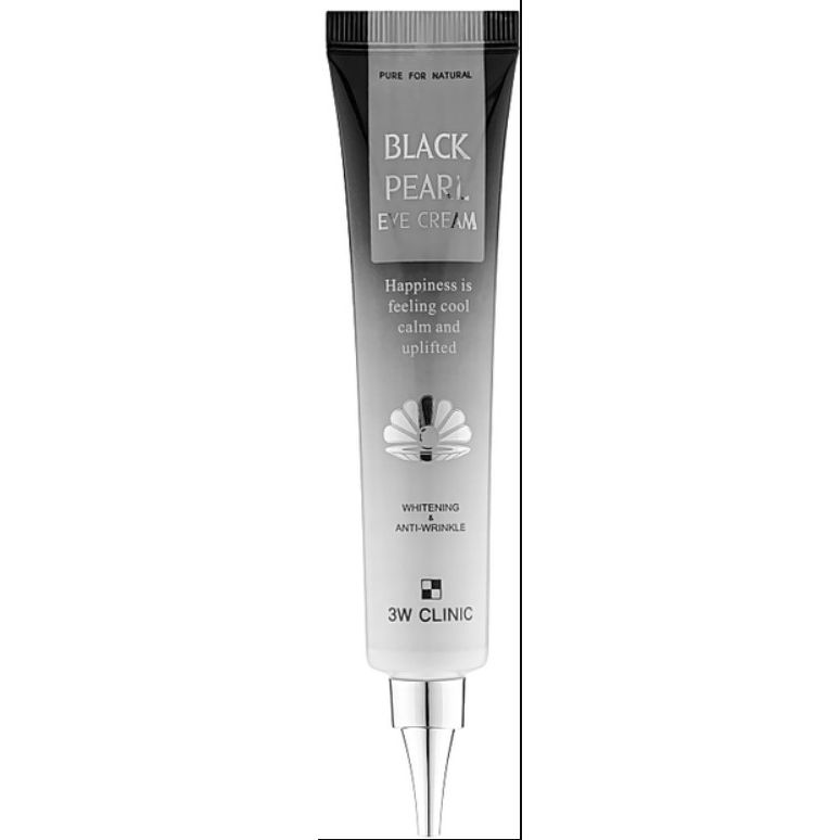 Крем для очей 3W Clinic Black Pearl Eye Cream Whitening освітлювальний 40 мл - фото 1