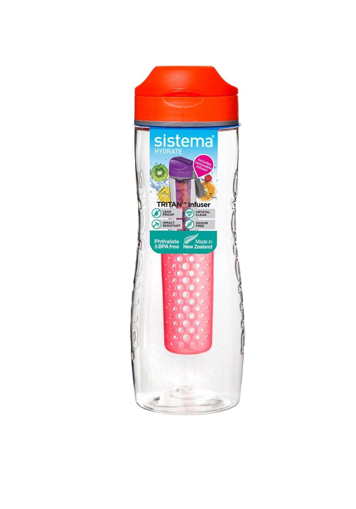 Бутылка для воды Sistema, с диффузором, 800 мл, в ассортименте (660) - фото 4