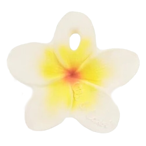 Прорезыватель Oli&Carol Цветочек Гавайи, белый - фото 1