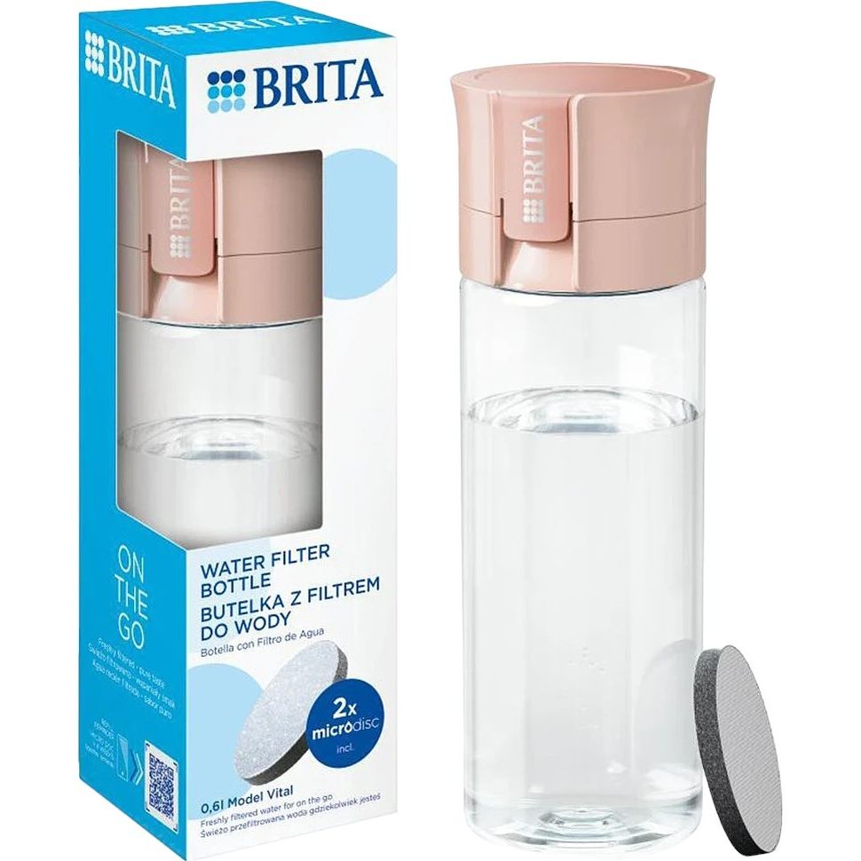 Пляшка для води з фільтром Brita абрикосова 600 мл (1052264) - фото 5