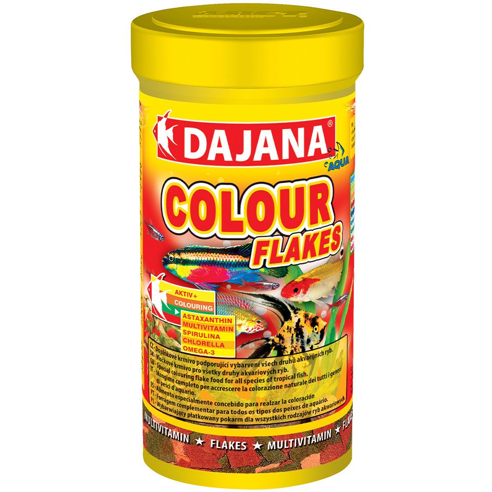 Корм Dajana Colour Flakes для яскравого забарвлення риб 200 г - фото 1