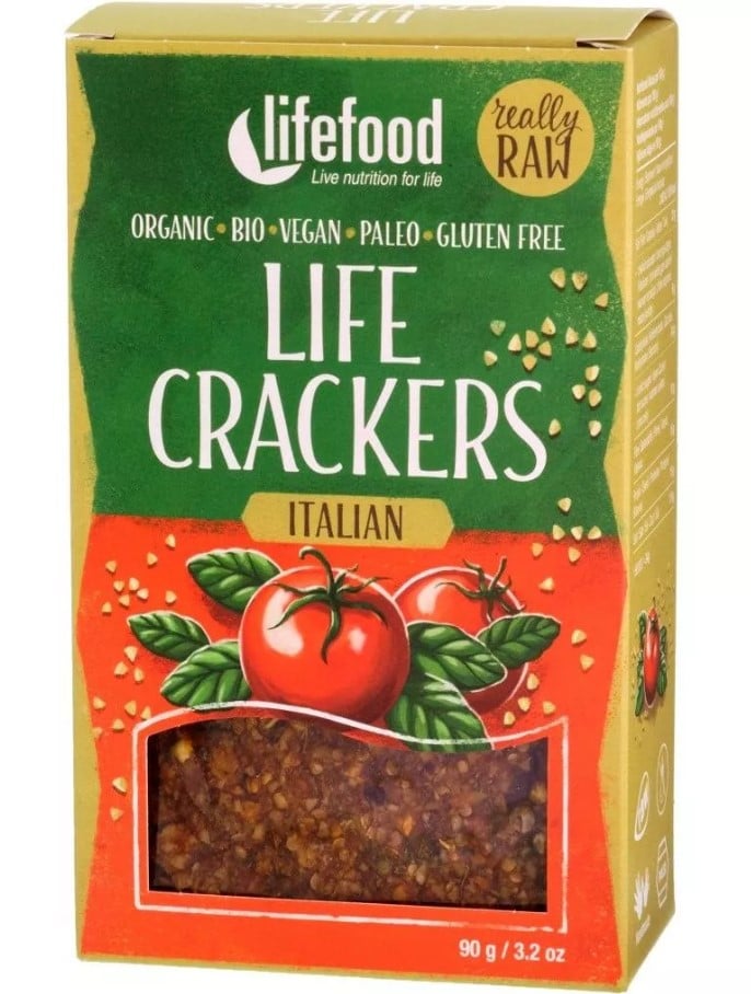 Крекери Lifefood Life Crackers Італійські органічні 90 г - фото 4
