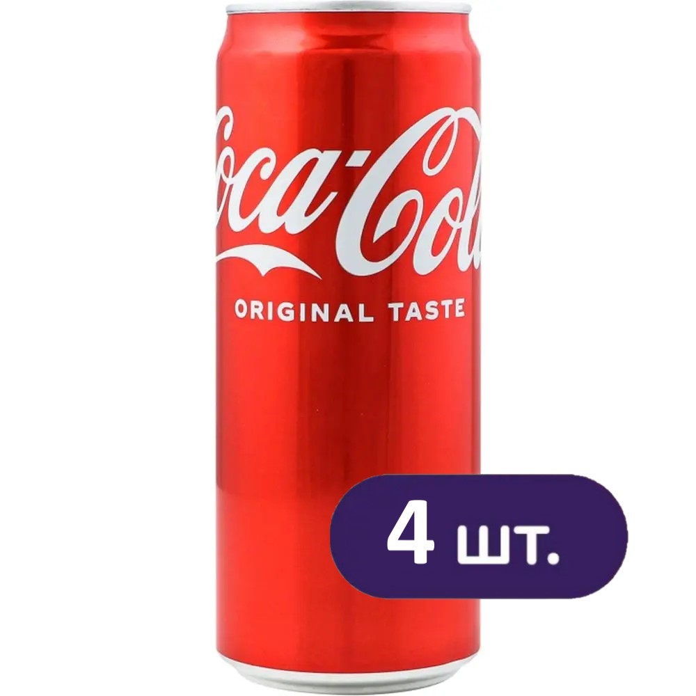 Набір: Напій Coca-Cola 1.32 л (4 шт. х 330 мл) - фото 1