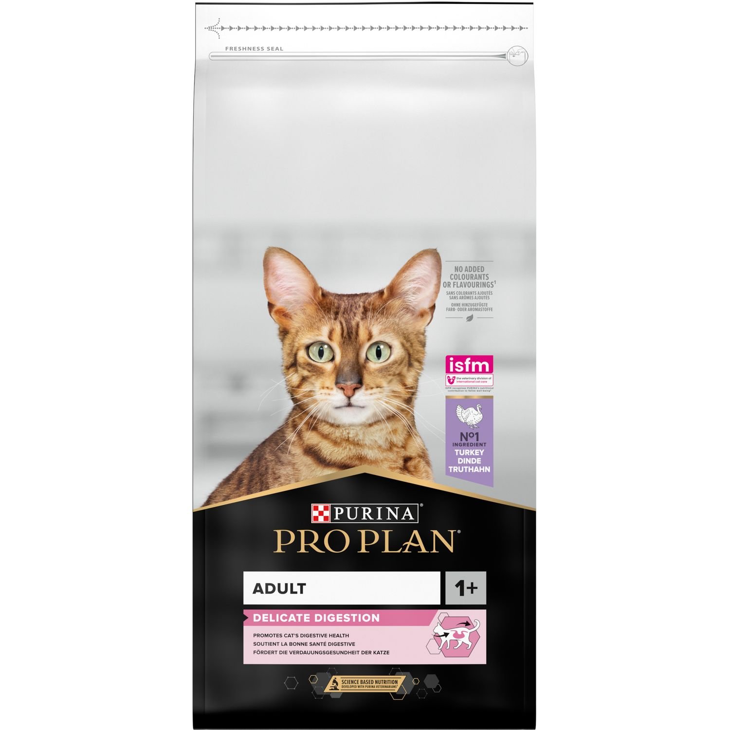 Сухой корм Purina Pro Plan Adult 1+ Delicate Digestion для взрослых кошек с чувствительной пищеварительной системой с индейкой 14 кг - фото 1