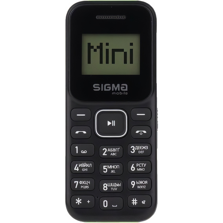 Мобільний телефон Sigma Mobile X-style 14 MINI Black-Green (UA UCRF) - фото 1