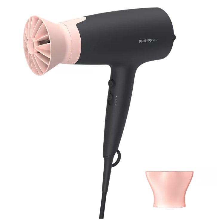 Фен для волосся Philips 3000 Series, чорний з рожевим (BHD350/10) - фото 1