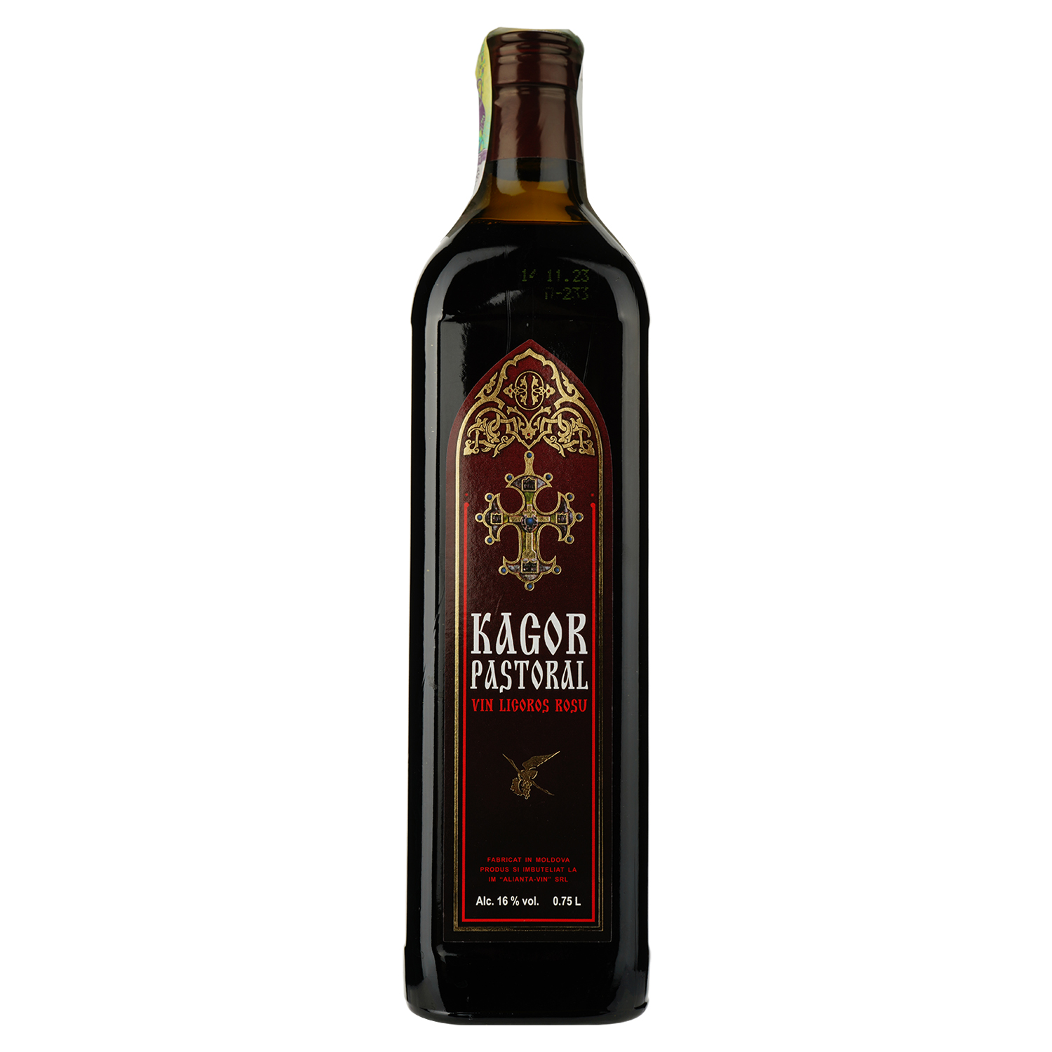 Вино Alianta vin Kagor Pastoral, червоне, солодке, 16%, 0,75 л (178716) - фото 1