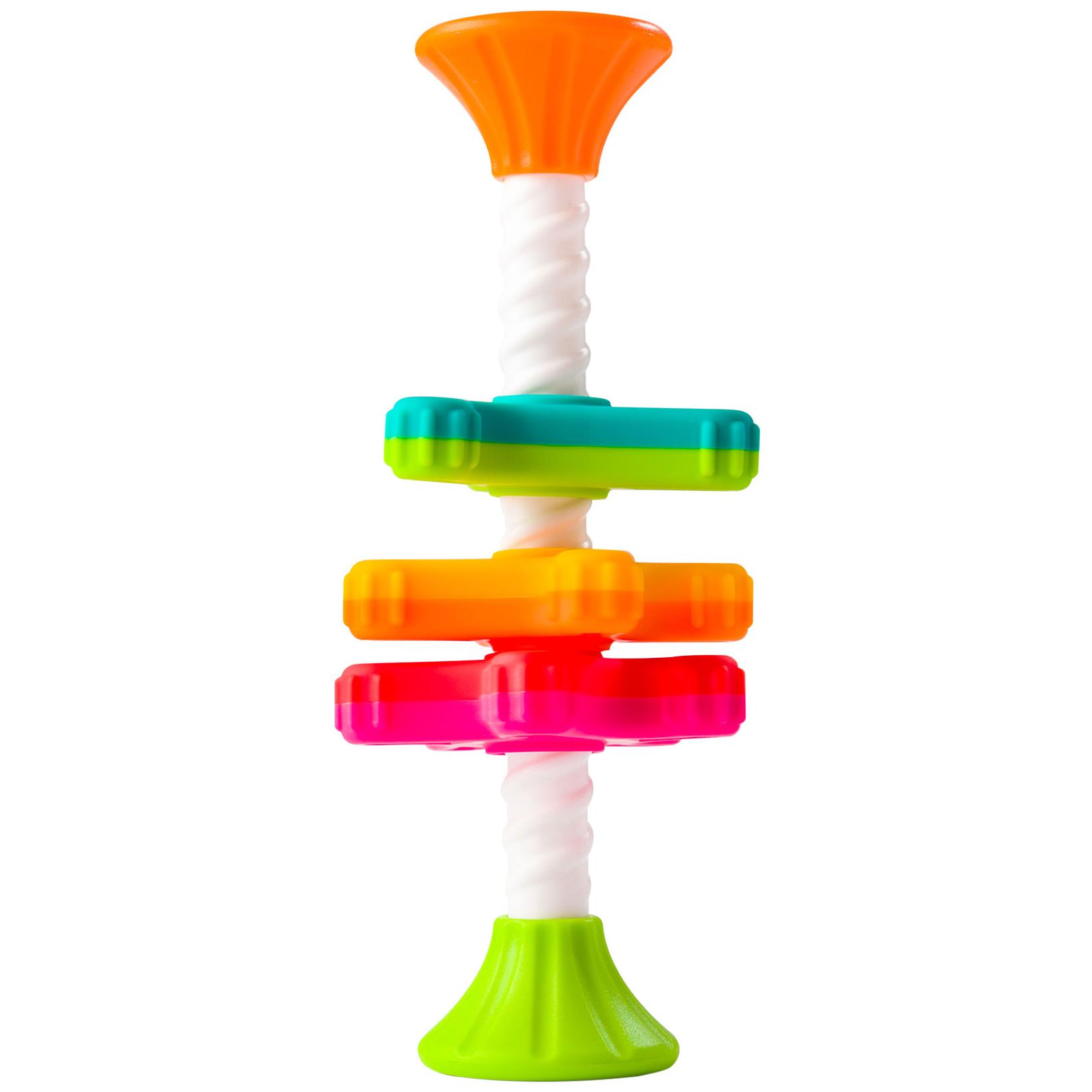 Пирамидка-спиннер тактильная Fat Brain Toys MiniSpinny (F134ML) - фото 1