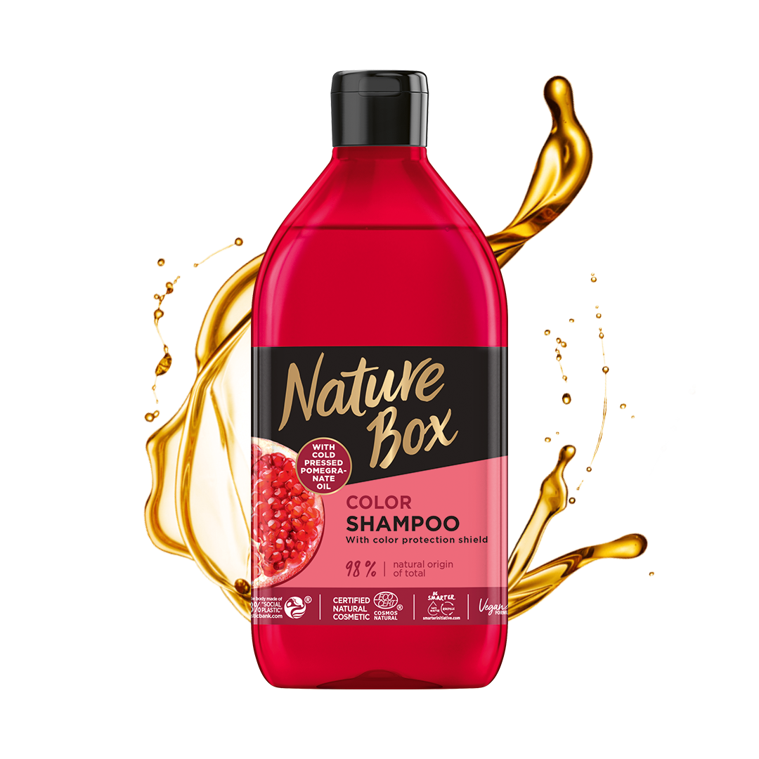 Шампунь Nature Box для фарбованого волосся, з гранатовою олією холодного віджиму, 385 мл - фото 2