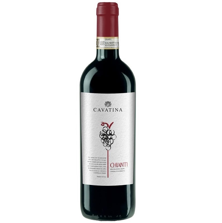 Вино Schenk Cavatina Chianti Riserva DOCG White label, червоне, сухе, 13%, 0,75 л (8000018943576) - фото 1