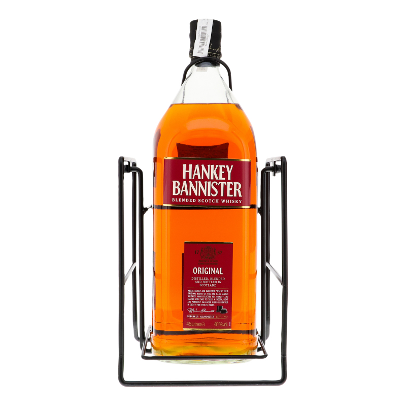 Набор: Виски Hankey Bannister Blended, 40%, 4,5 л + подставка для бутылки (808921) - фото 1