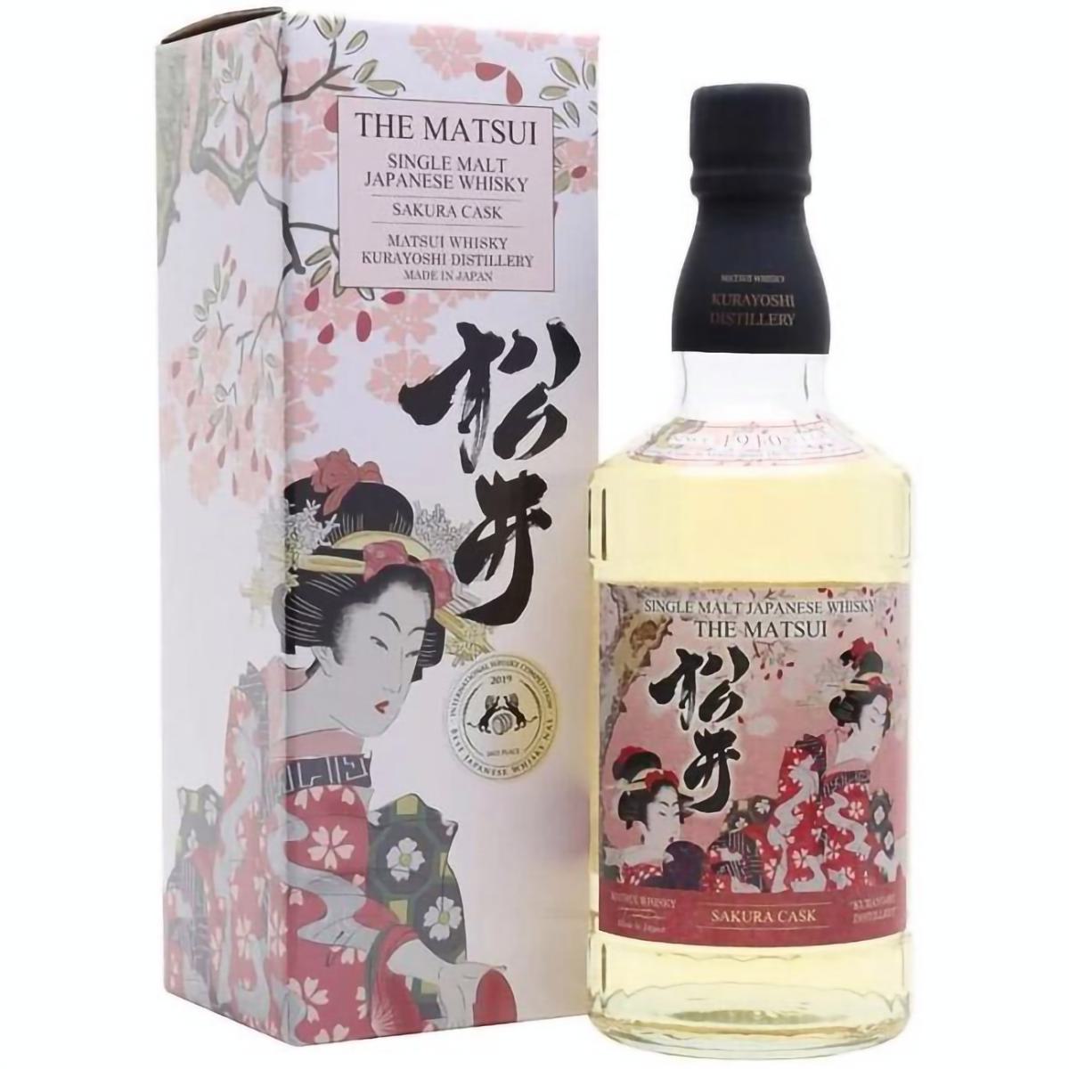 Виски The Matsui Sakura Cask Single Malt Japanese Whisky, 48%, 0,7 л, в коробке - фото 1