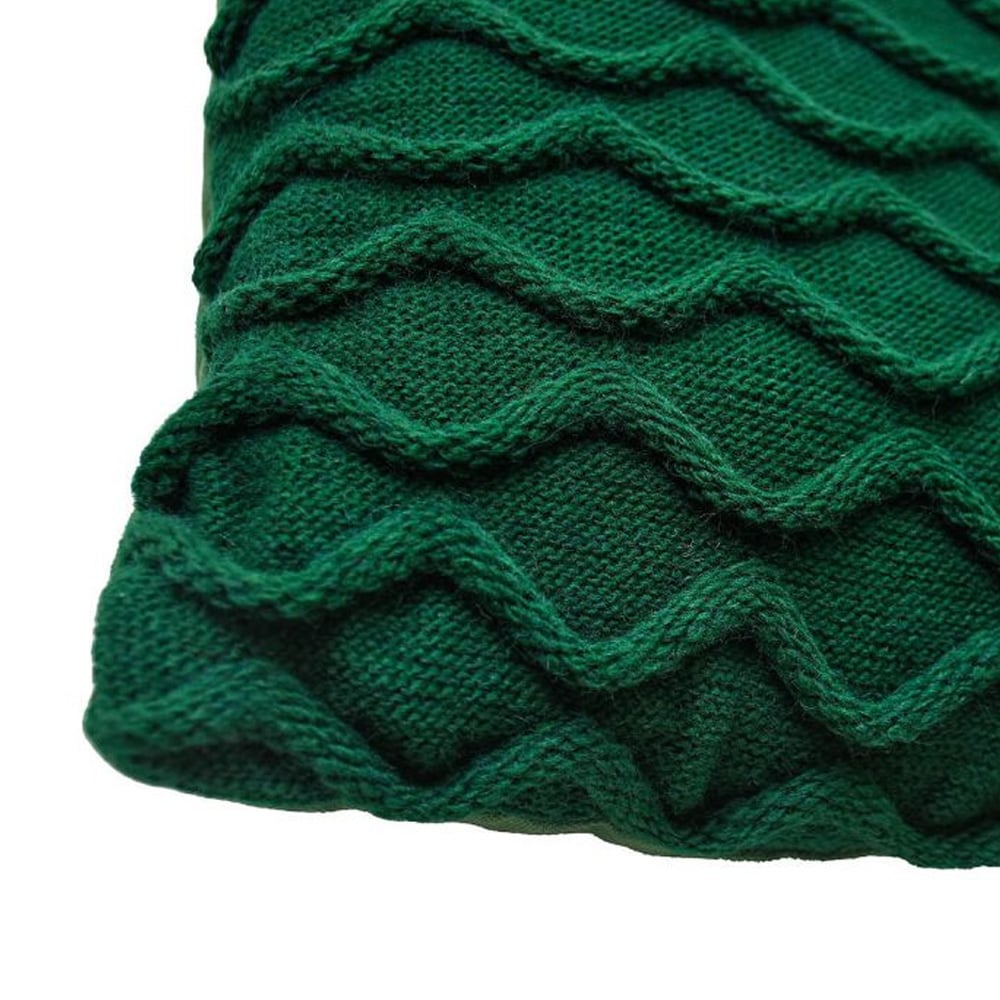 Подушка декоративная Прованс Волны, 33х33 см, зеленый (27424) - фото 2