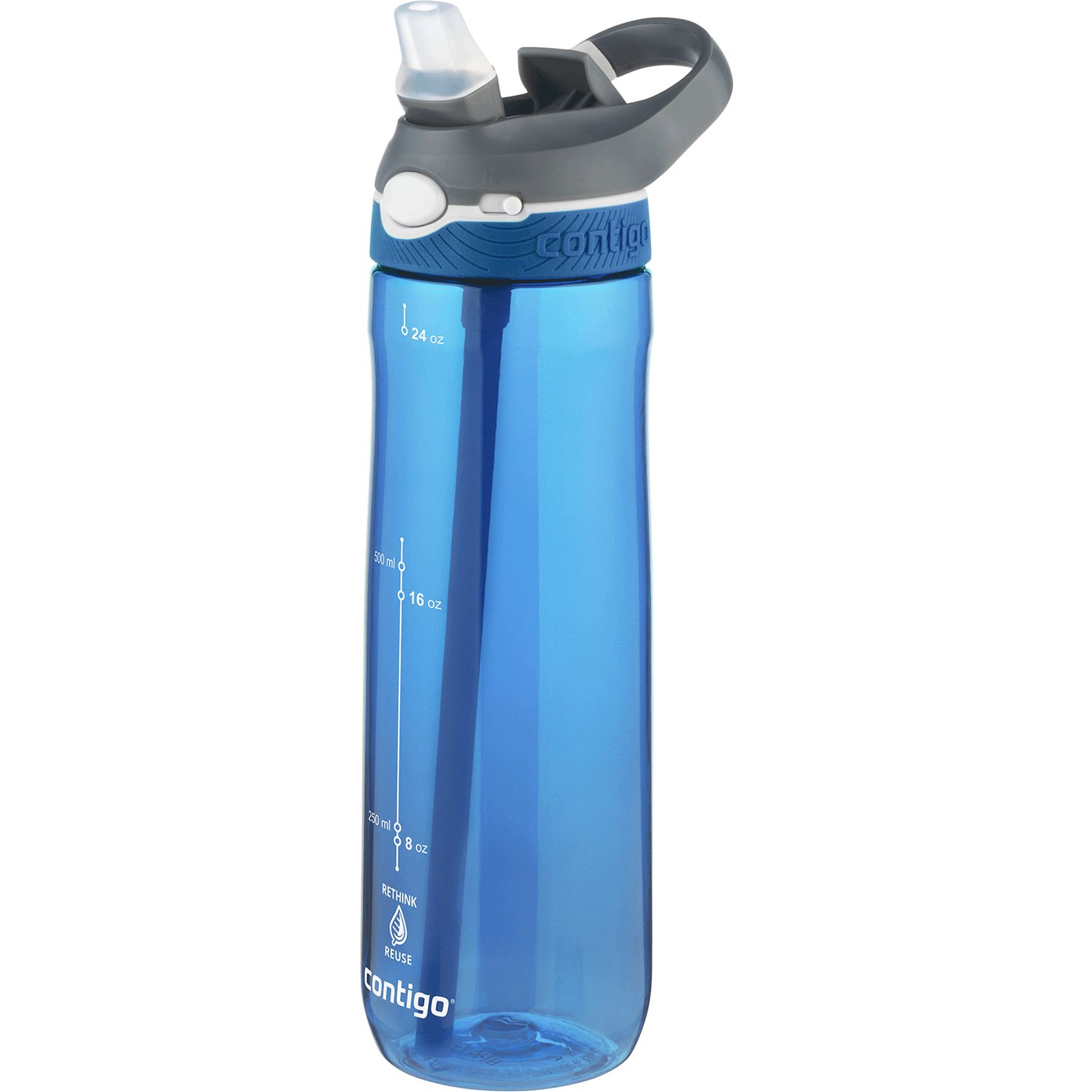 Бутылка для воды Contigo Ashland спортивная синяя 0.72 л (2191379) - фото 5