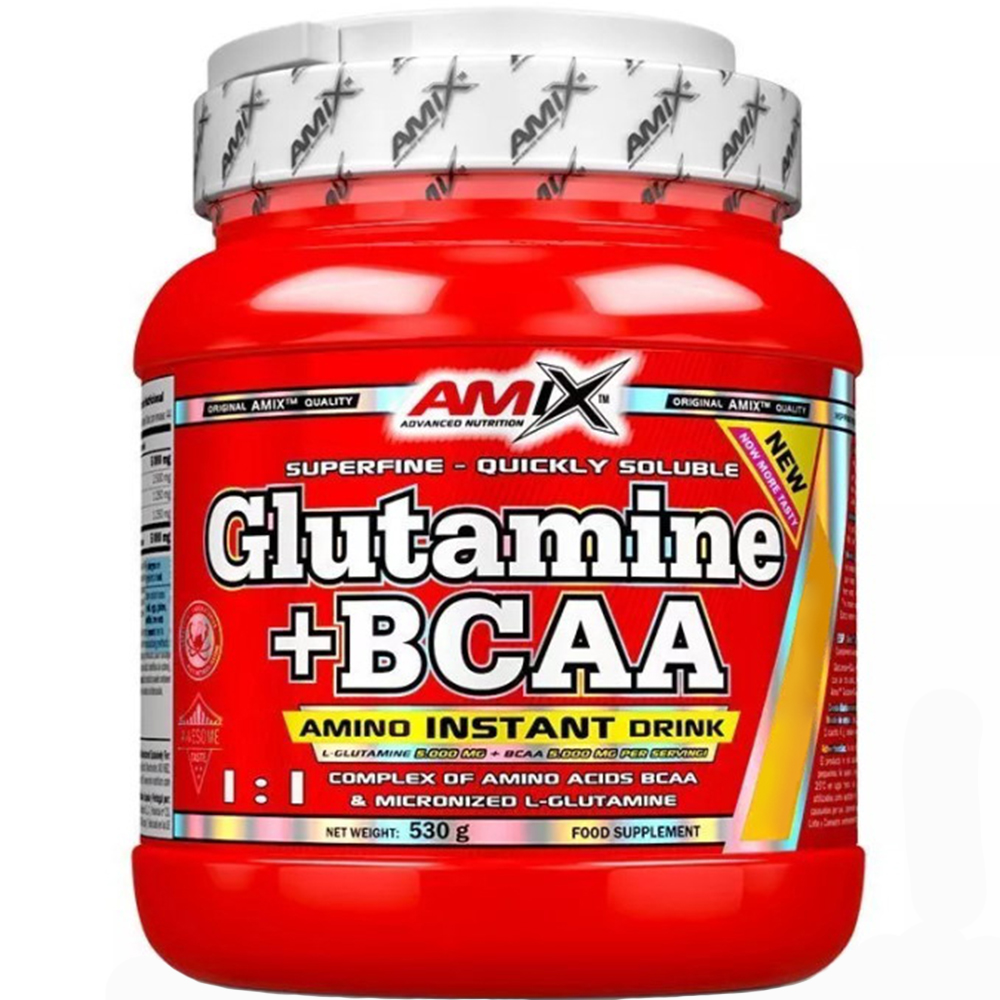 Аминокислоты Amix L-Glutamine BCAA апельсин 530 г - фото 1