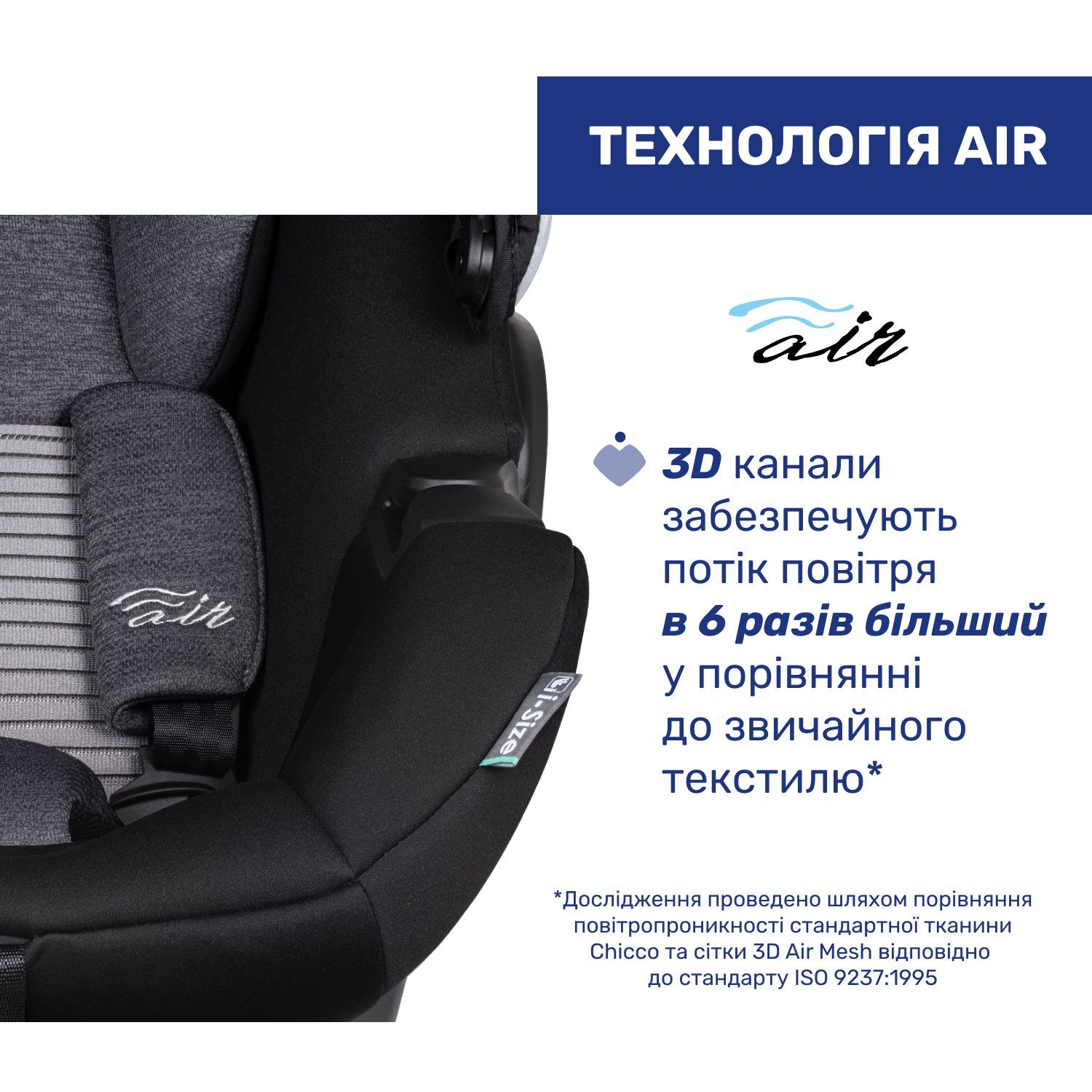 Автокрісло Chicco Kory Air Plus i-Size сіре (87072.72) - фото 9