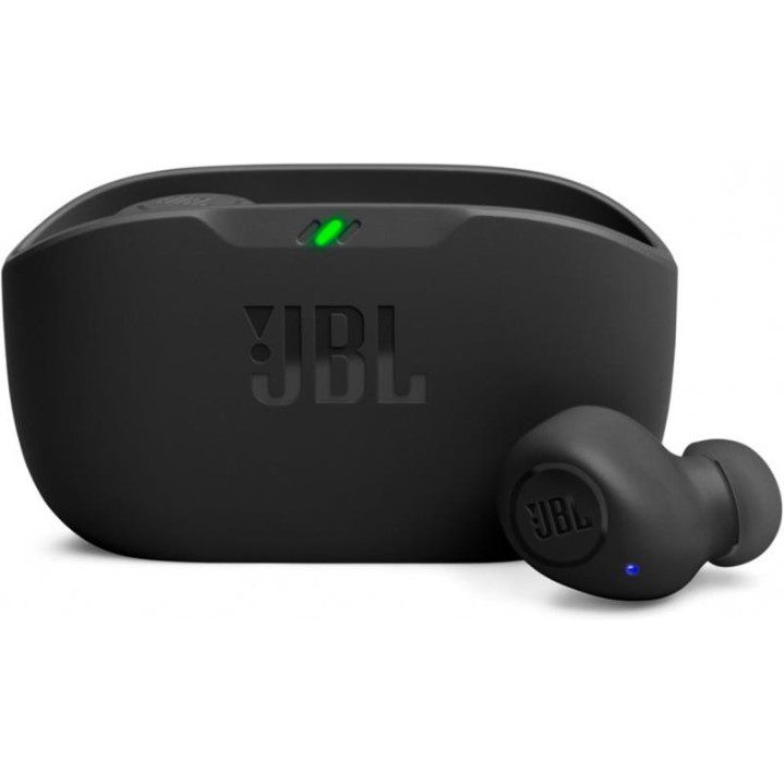 Навушники бездротові JBL Wave Buds Bluetooth 5.2 TWS Black - фото 1