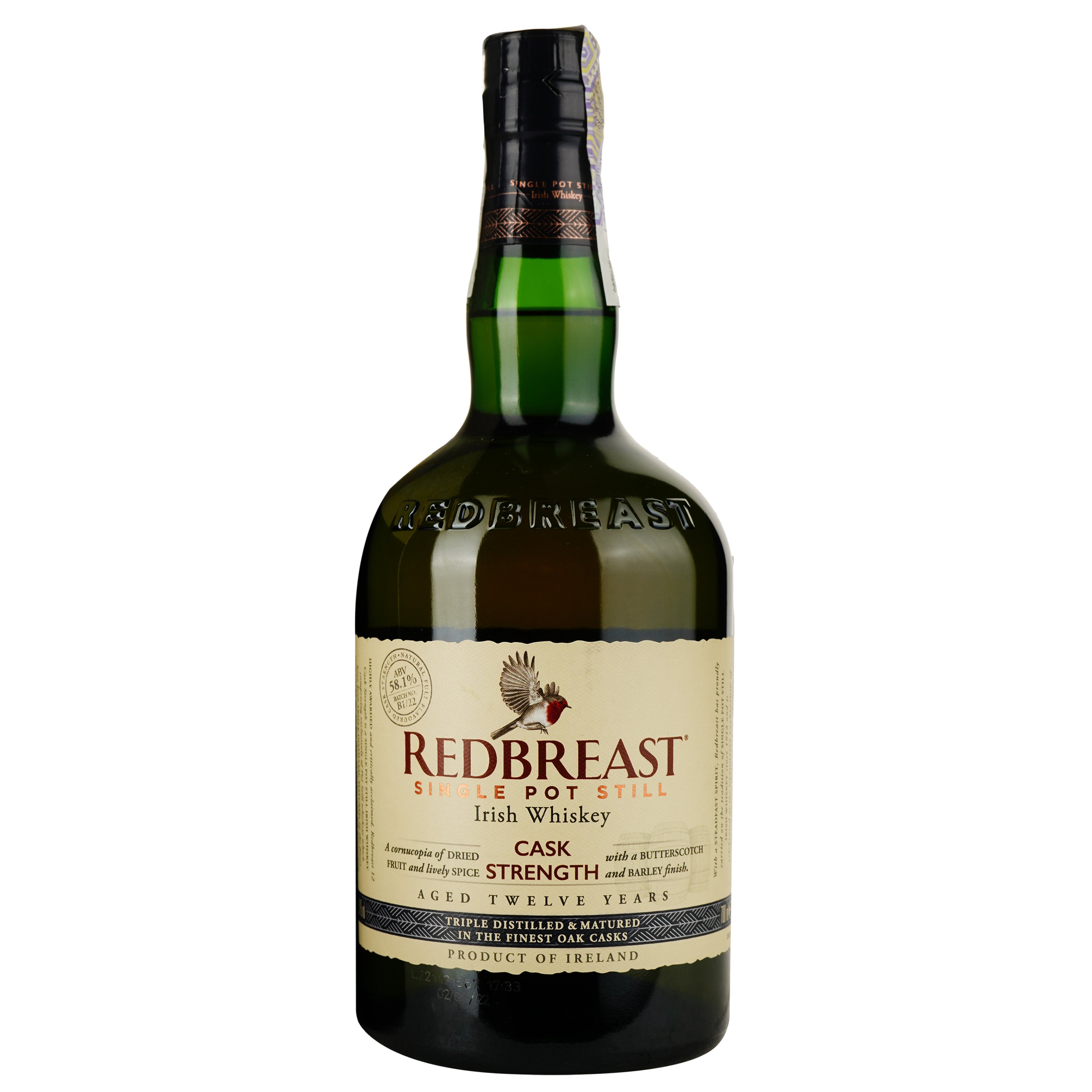Виски Redbreast Cask Strength 12 yo Single Pot Still Irish Whiskey, в подарочной упаковке, 0,7 л - фото 2