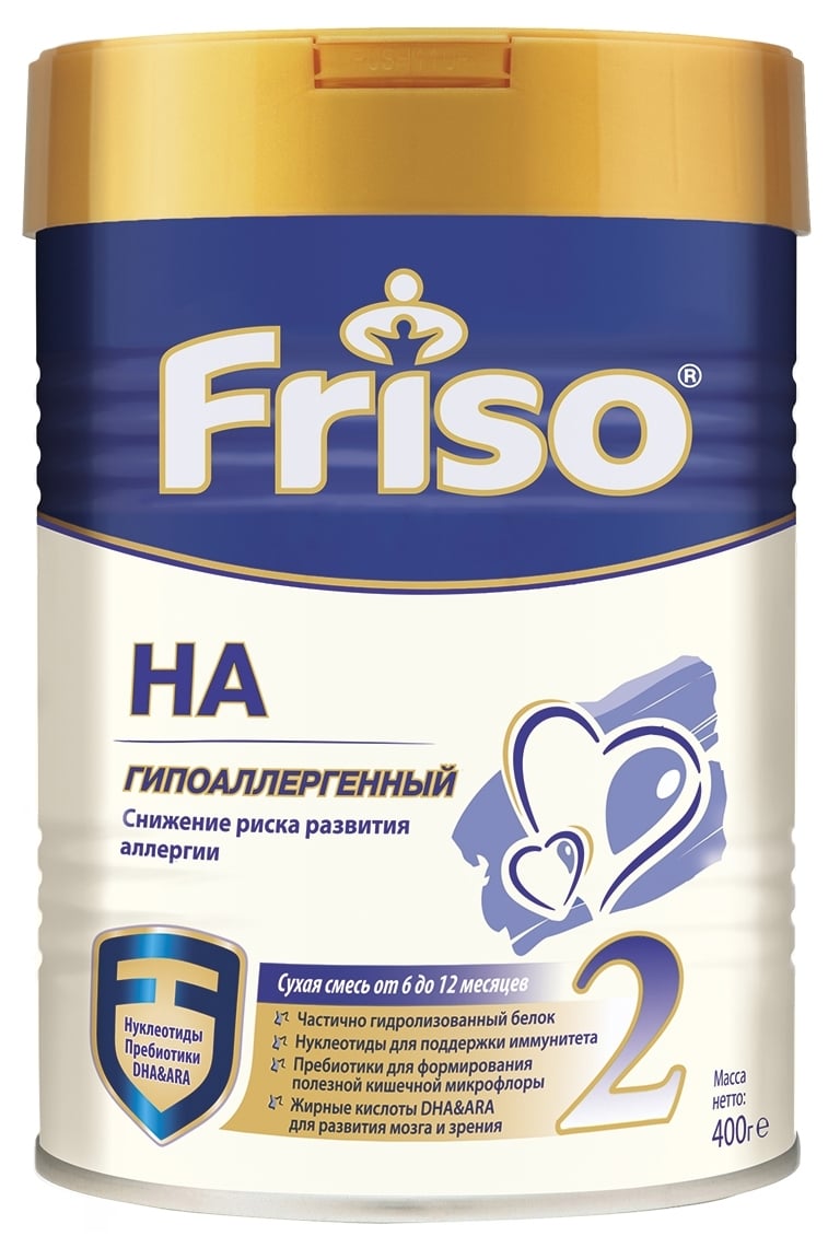 Молочная смесь Friso Фрисолак Гипоаллергенный 2, 400 г - фото 1