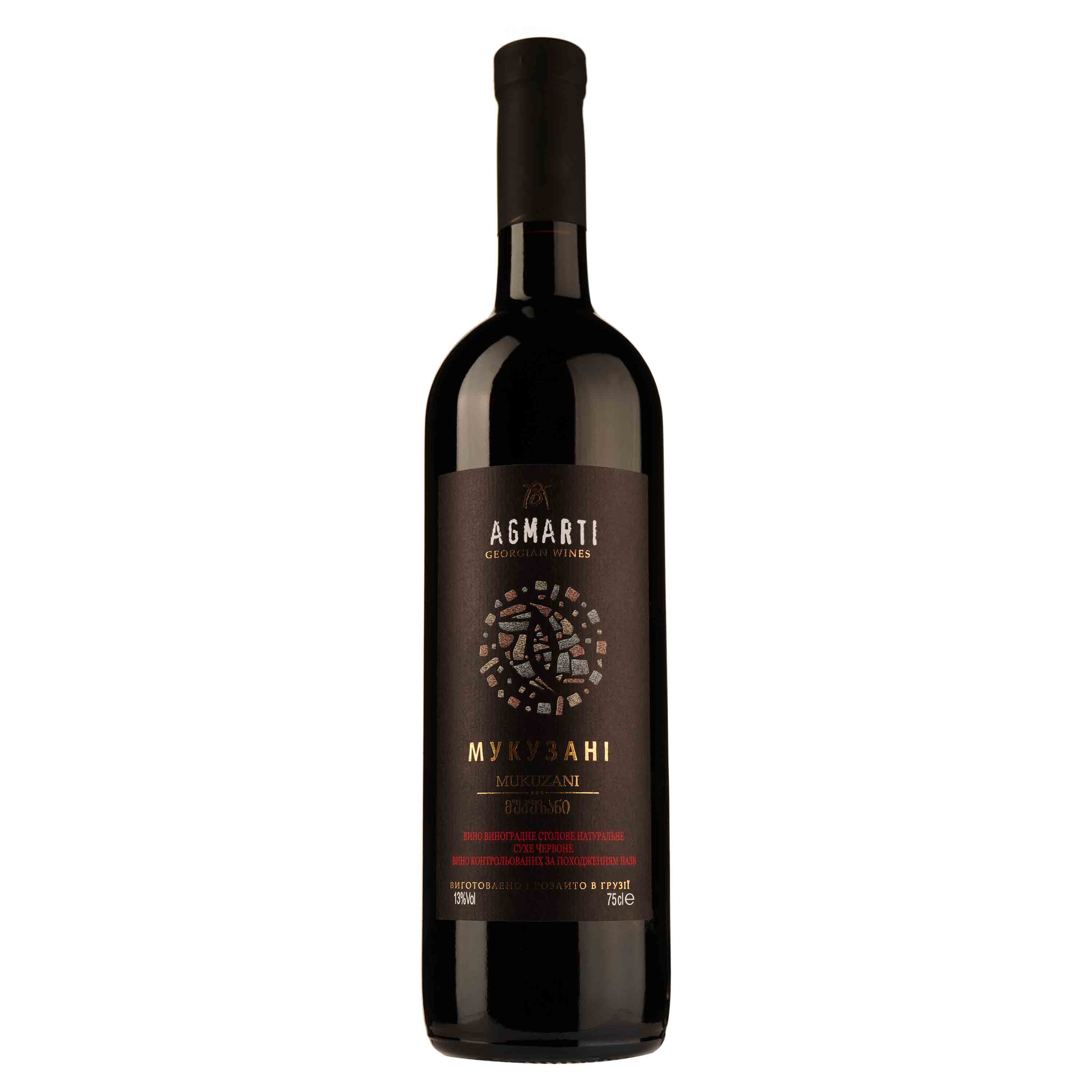 Вино Agmarti Мукузані, червоне, сухе, 13%, 0,75 л (34488) - фото 1