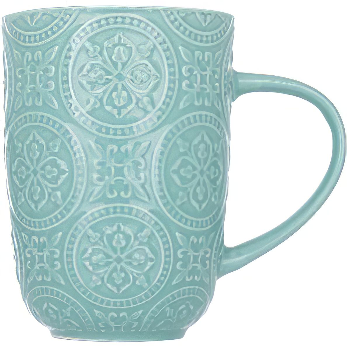 Чашка Limited Edition Pattern 410 мл зеленая (18478LG) - фото 1