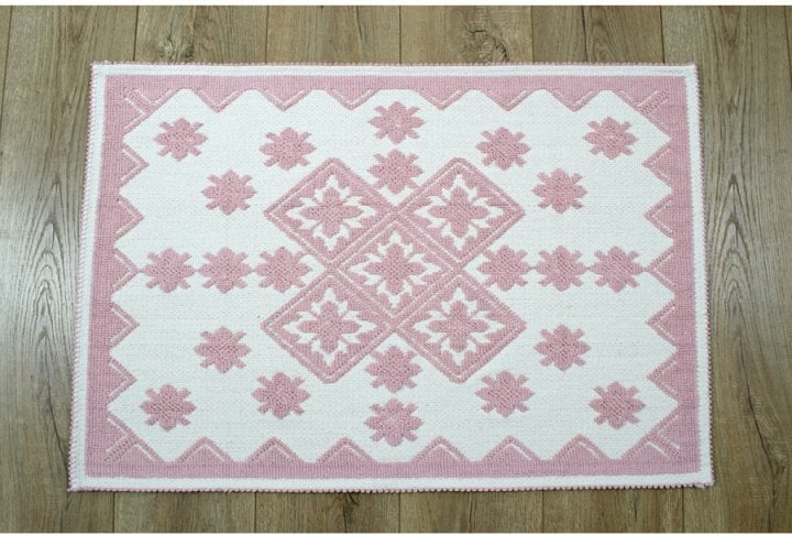 Набор ковриков Irya Culina pudra, 90х60 см и 60х40 см, светло-розовый (svt-2000022238113) - фото 2