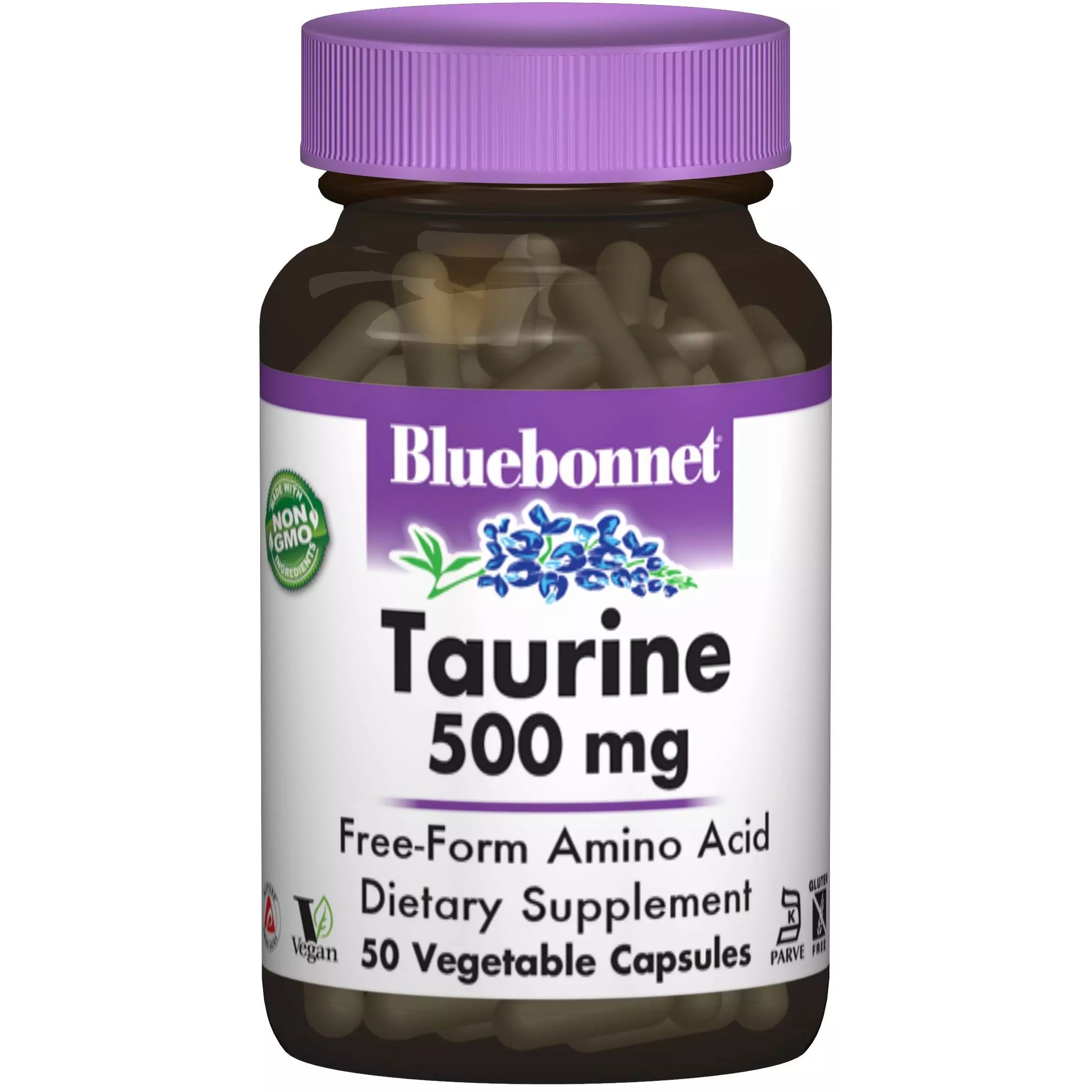 Таурин Bluebonnet Nutrition 500 мг 50 капсул - фото 1