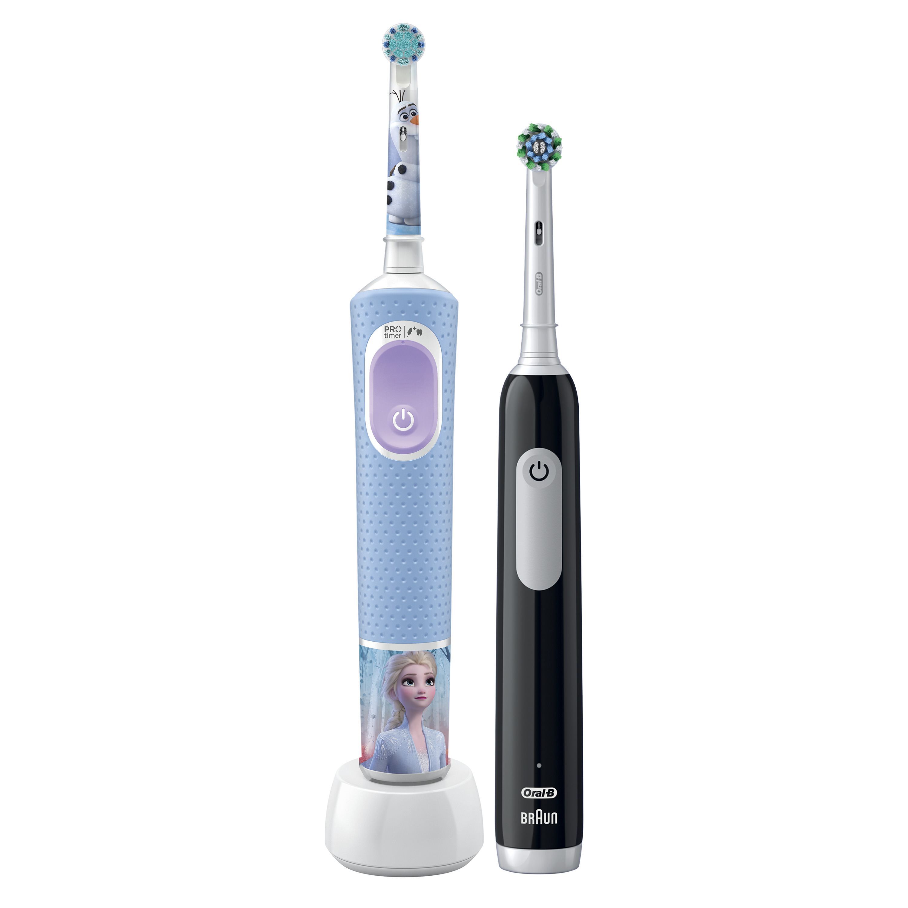 Набір електричних зубних щіток Oral-B Family Edition: Vitality Pro Series 1 Vitality&Kids Холодне Серце 2, 2 шт. - фото 3