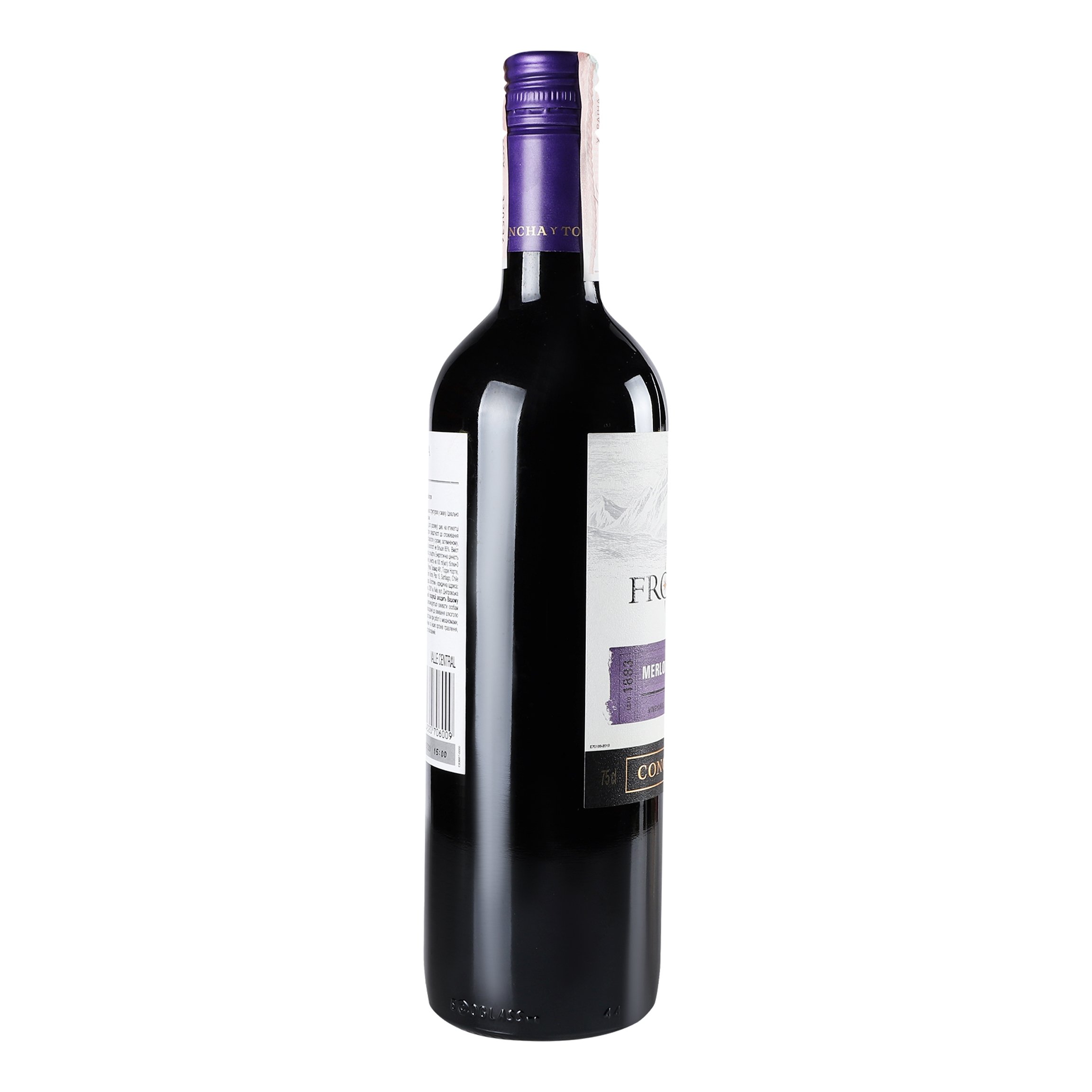 Вино Frontera Merlot, червоне, сухе, 12%, 0,75 л - фото 3