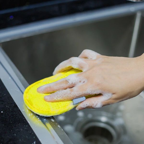 Губка LoveYouHome скрабирующая для посуды и уборки 17х10 см (LYH9005) - фото 9