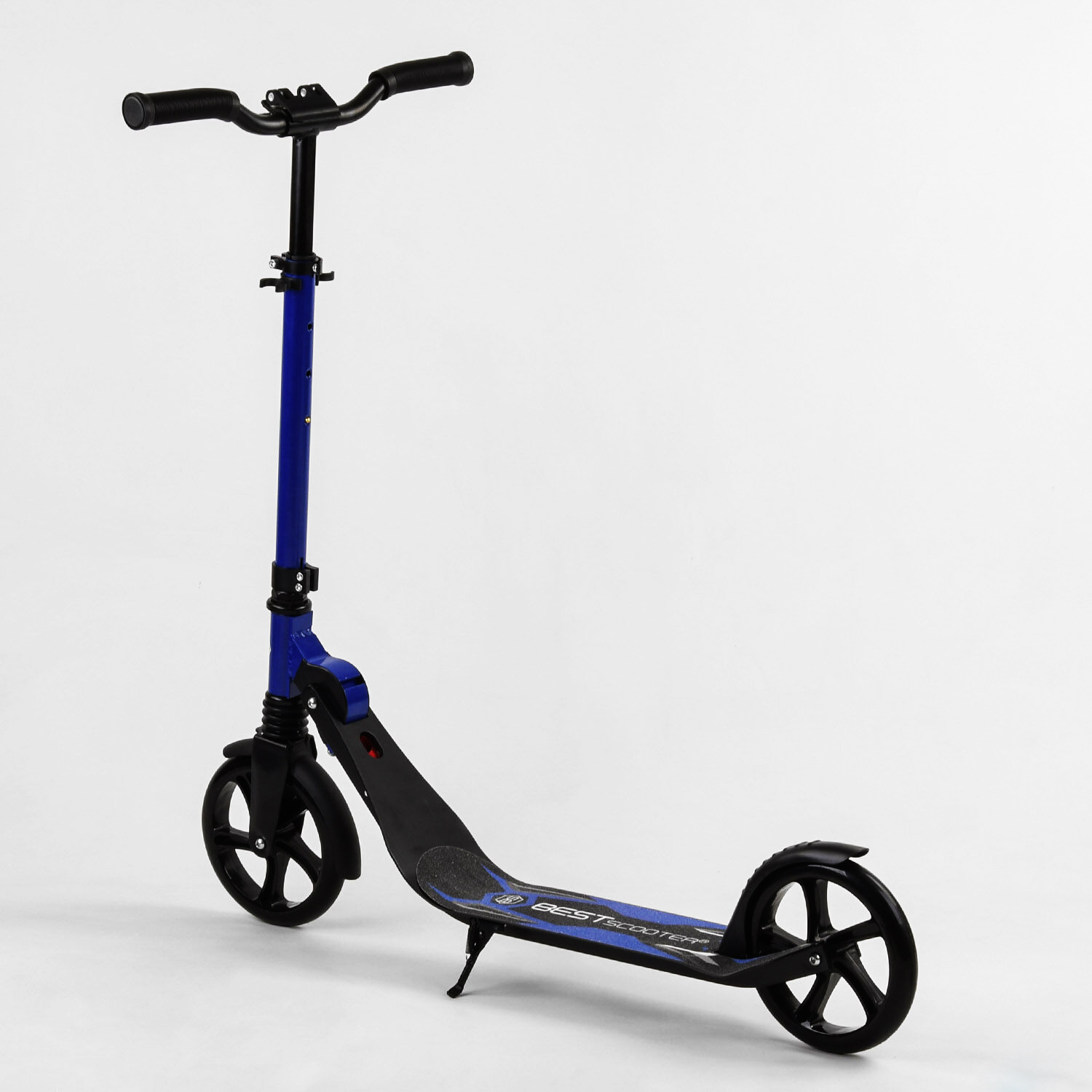 Самокат Best Scooter 60х13х100 см Чорно-блакитний 000231430 - фото 3