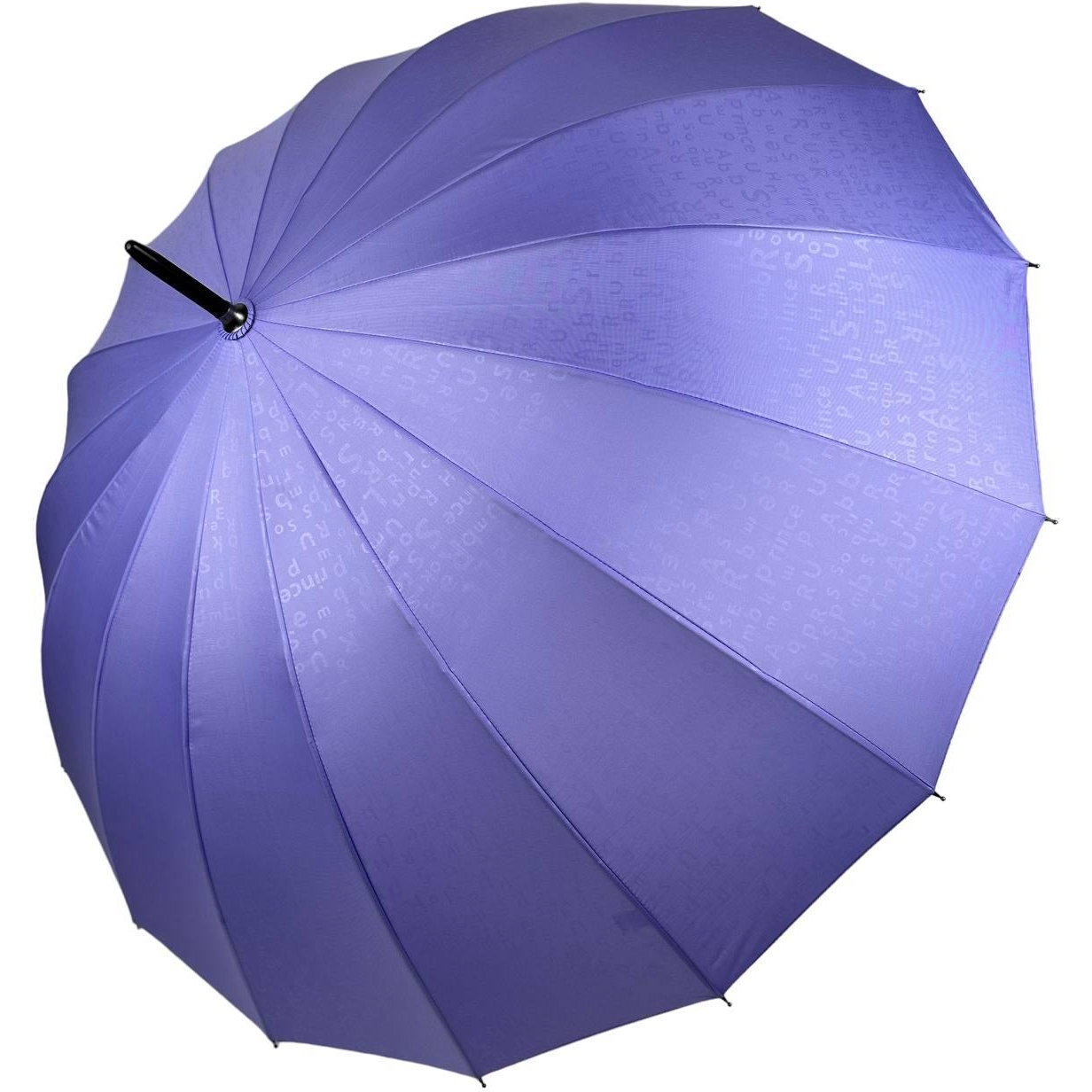 Жіноча парасолька-палиця напівавтомат Toprain 100 см фіолетова - фото 1