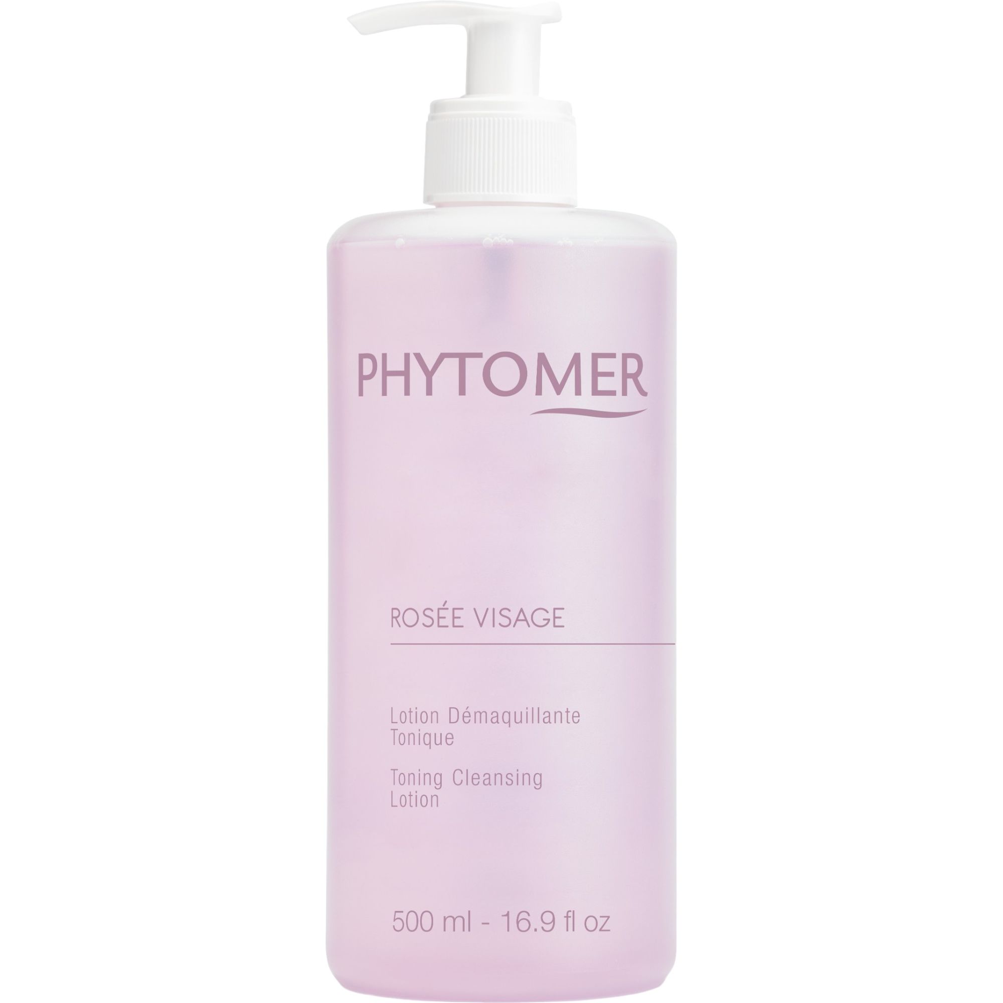 Розовая вода для снятия макияжа Phytomer Rosee Visage Toning Cleansing Lotion 500 мл - фото 1
