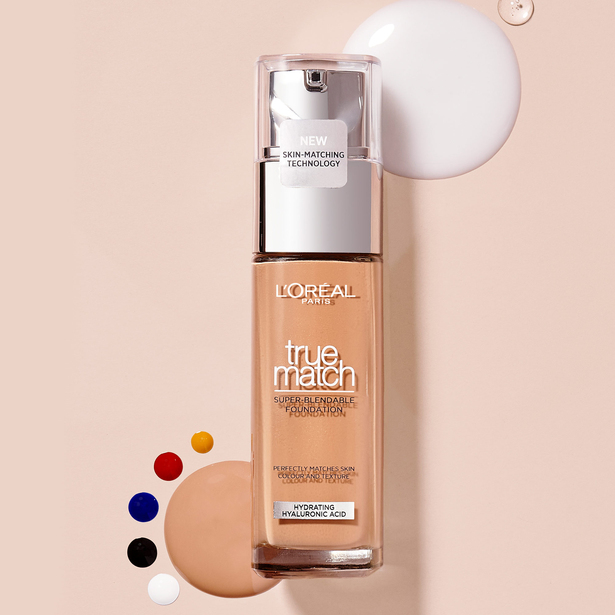 Легкий тональний крем для обличчя L'Oreal Paris True Match Super Blendable Foundation з гіалуроновою кислотою відтінок 3N 30 мл - фото 9