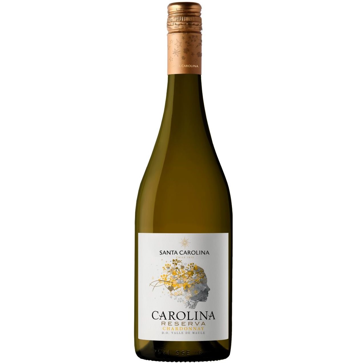 Вино Santa Carolina Reserva Chardonnay, біле, сухе, 0,75 л - фото 1