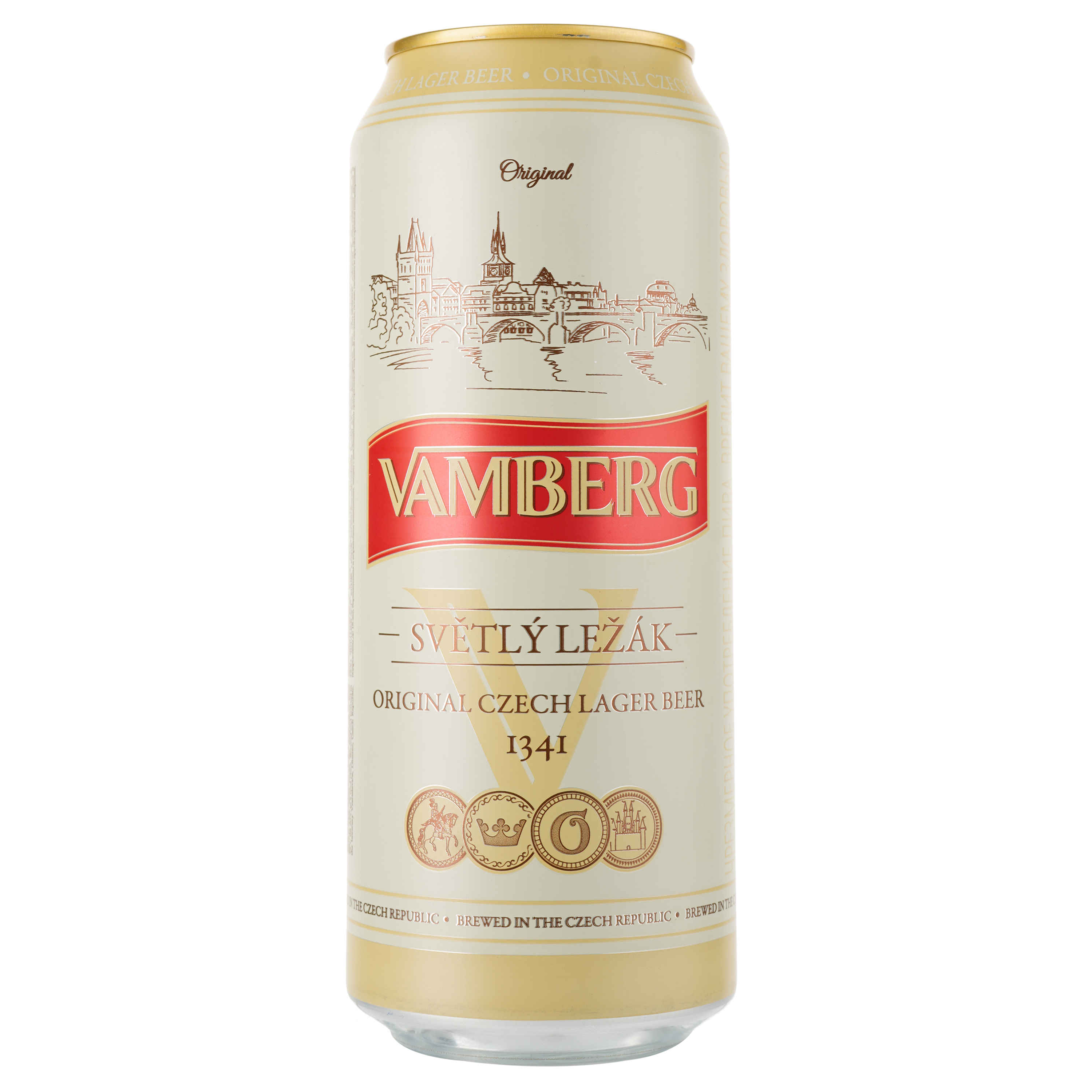 Пиво Vamberg Lager, світле, фільтроване, 5,2%, з/б, 0,5 л - фото 1