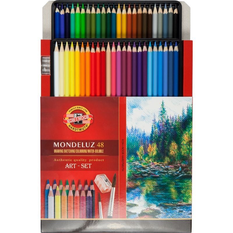 Олівці кольорові Koh-i-Noor Mondeluz акварельні 48 шт. (3713) - фото 2