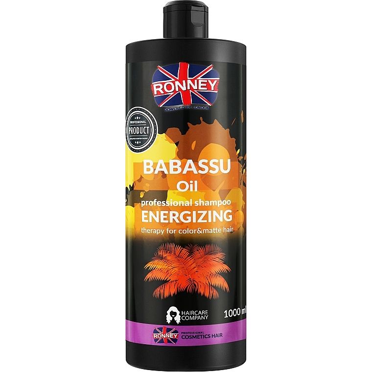 Шампунь для фарбованого волосся Ronney Professional Babassu Oil Energizing 1 л - фото 1