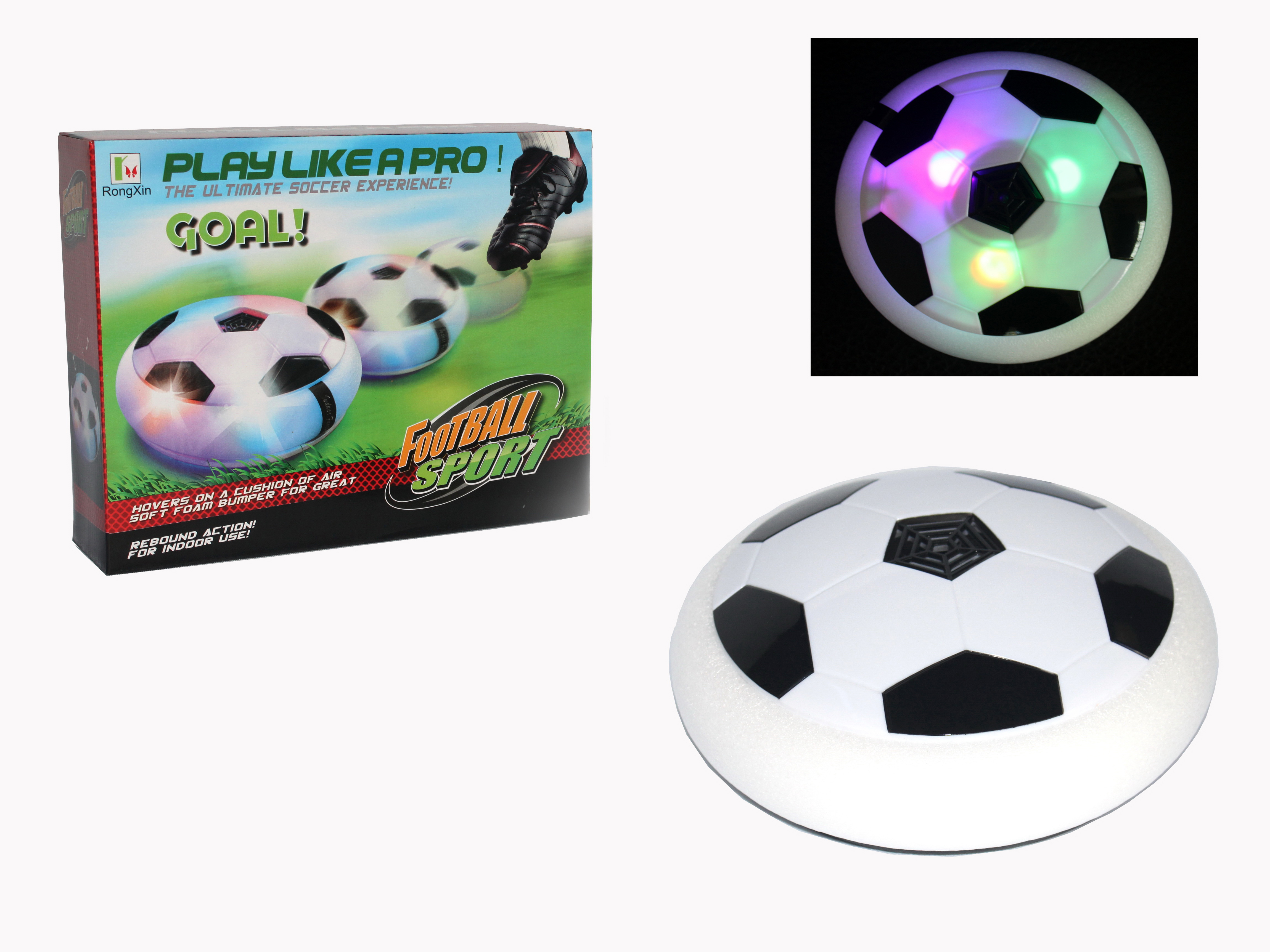 Аэромяч RongXin Hover Ball, с подсветкой, 18 см (3222) - фото 2