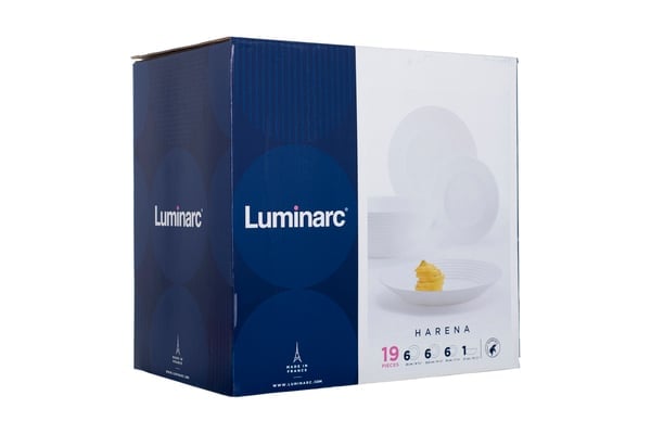Сервіз Luminarc Harena, 6 персон, 19 предметів, білий (L3271) - фото 4