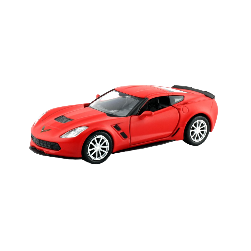 Машинка Uni-fortune Chevrolet Corvette Grand Sport, 1:32, матовий червоний (554039М(В)) - фото 1